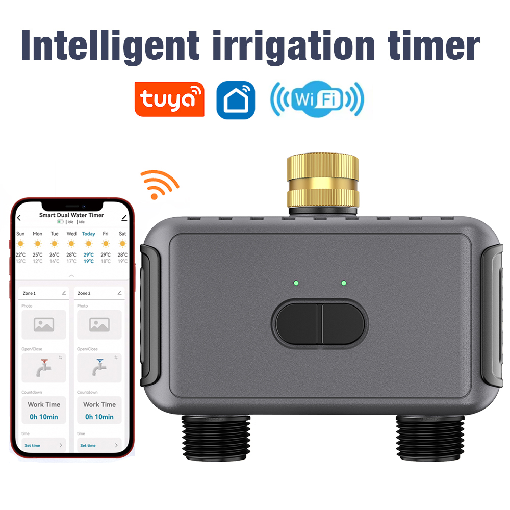 Smart Garden Refill - Таймер воды Tuya Wi-Fi, умный 2-розетки,
