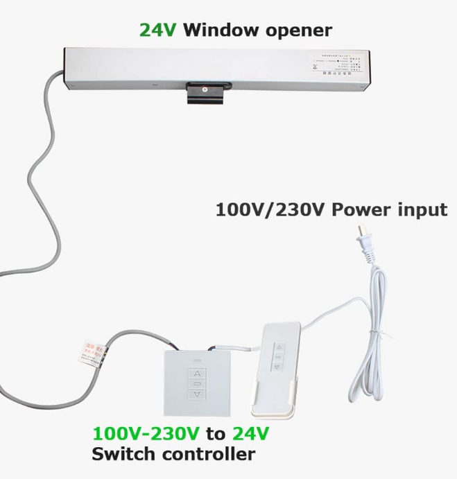 Automated Greenhouse Vent - Электропривод для цепного механизма DC 600,
