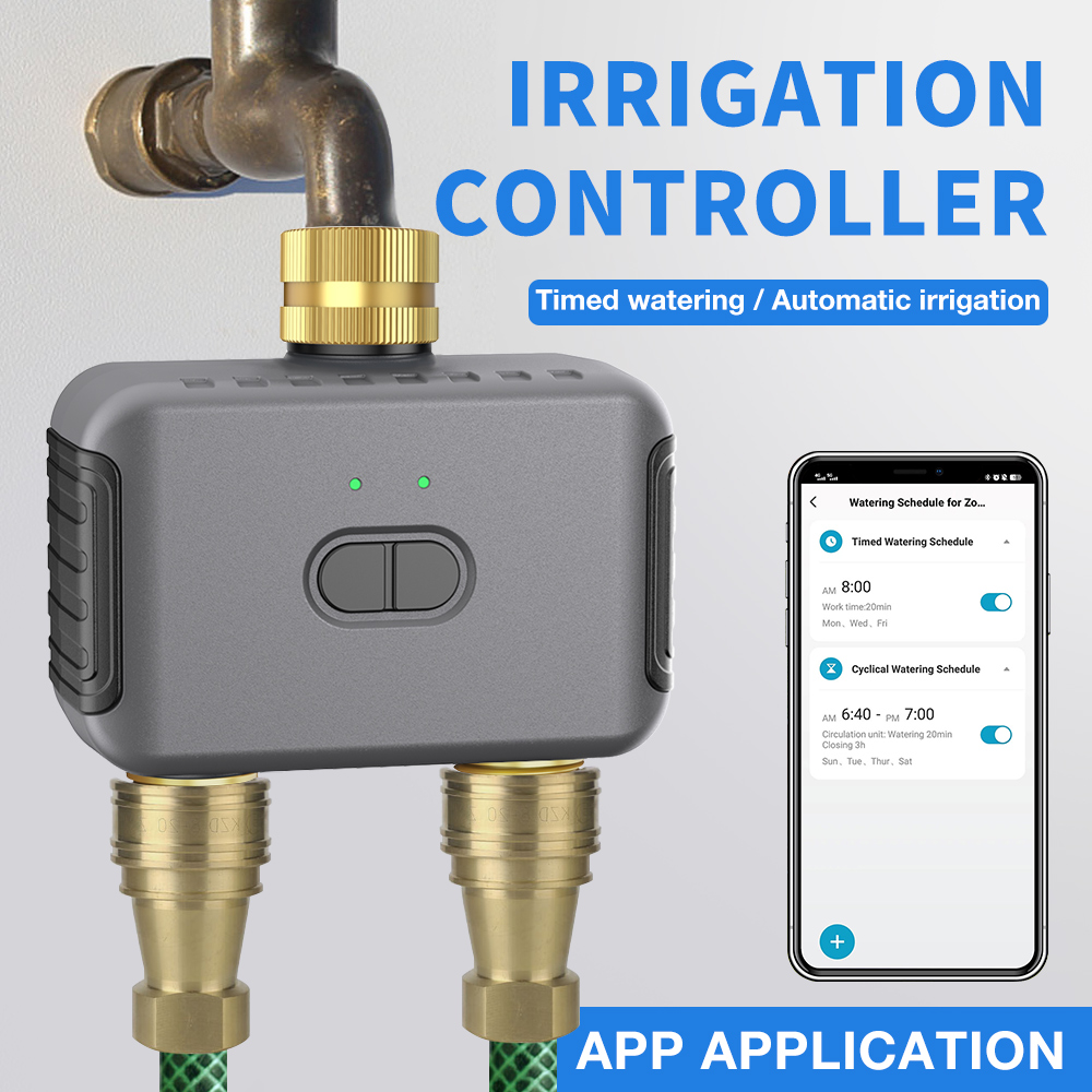 Smart Garden Refill - Tuya 2-зонный таймер полива, садовый автоматический