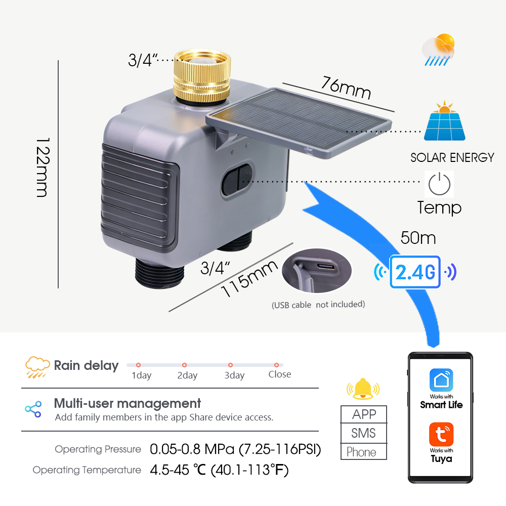 Умный таймер полива Tuay Smart – обзор и цена Smart Garden Tap Timer