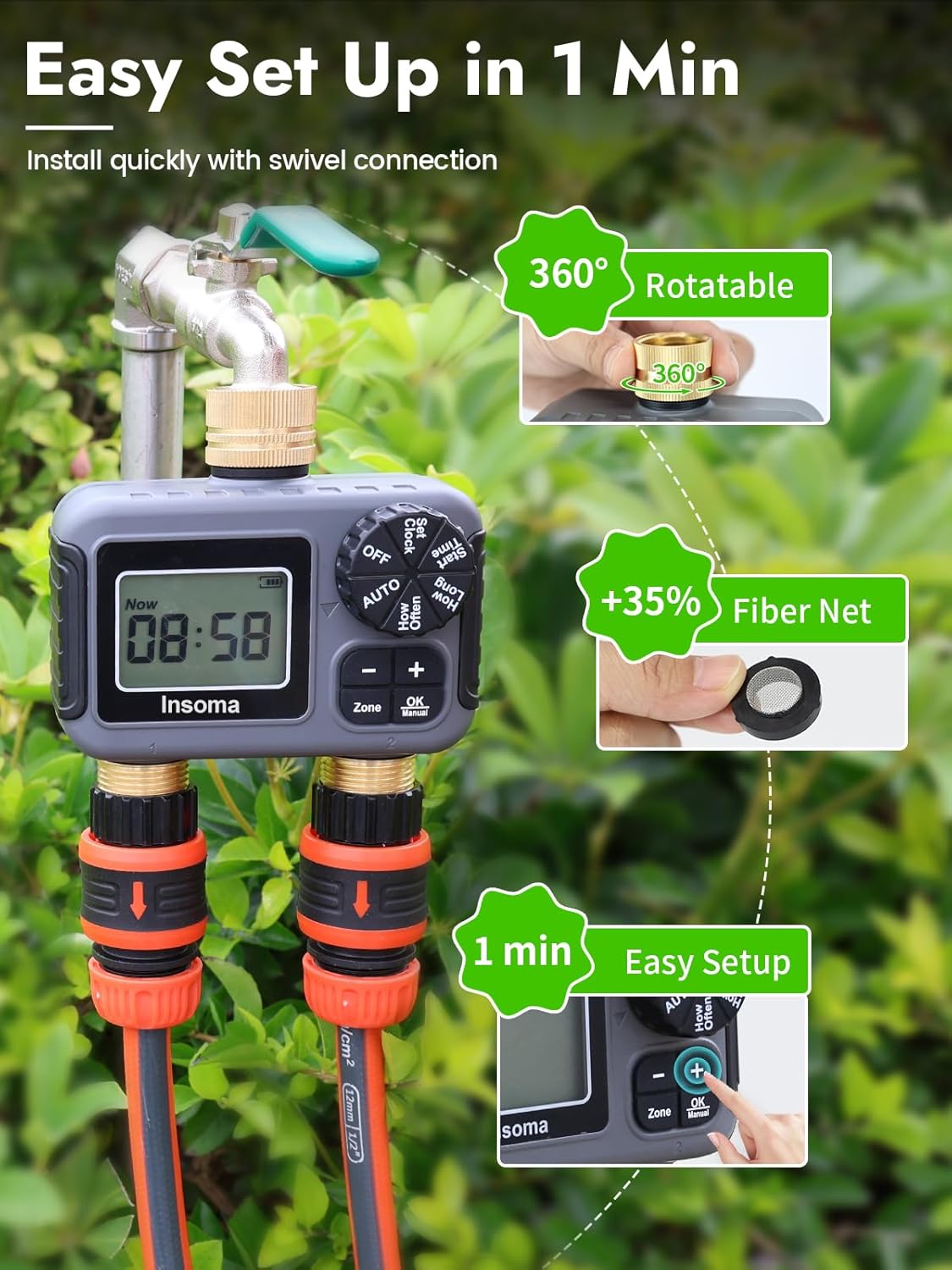 Двойные розетки, умная система – обзор и цена Smart Garden Refill