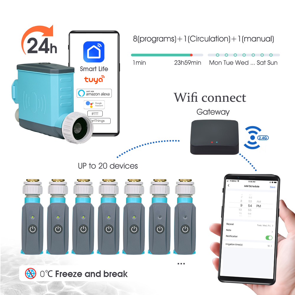 Wi-Fi/Blueteeth Таймер воды с  – обзор и цена Smart Garden Tap Timer