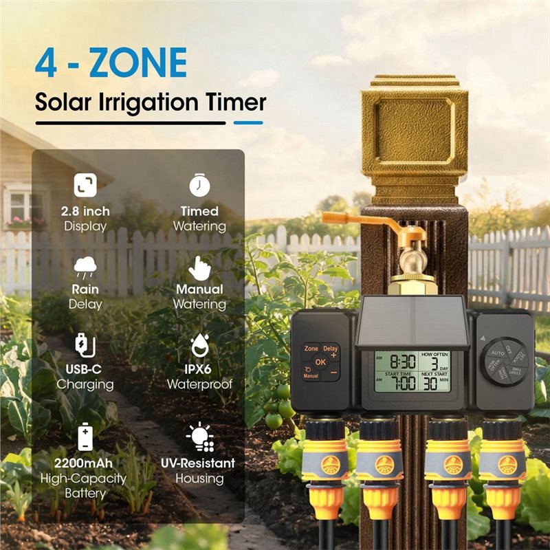B97A-BSP3/4 Солнечный таймер д – обзор и цена Smart Garden Tap Timer