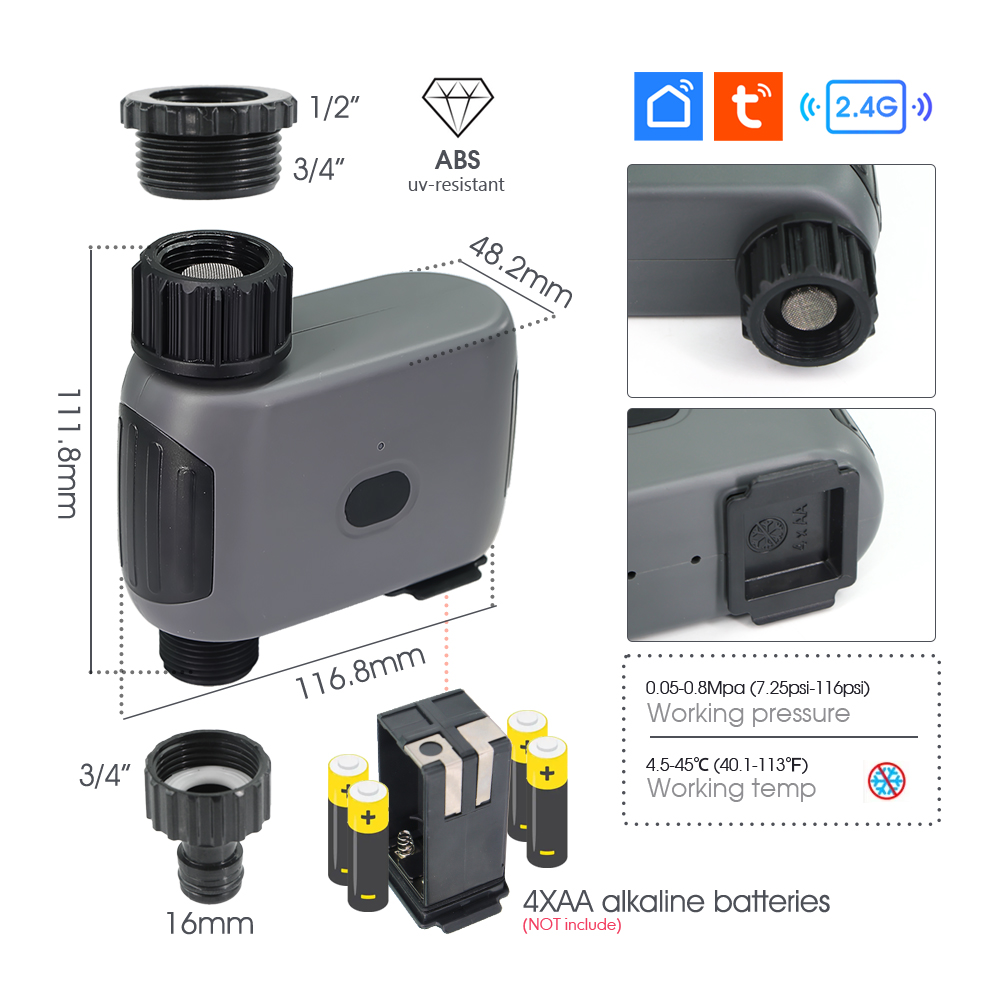 Умный Wi-Fi таймер полива Tuya – обзор и цена Smart Garden Refill