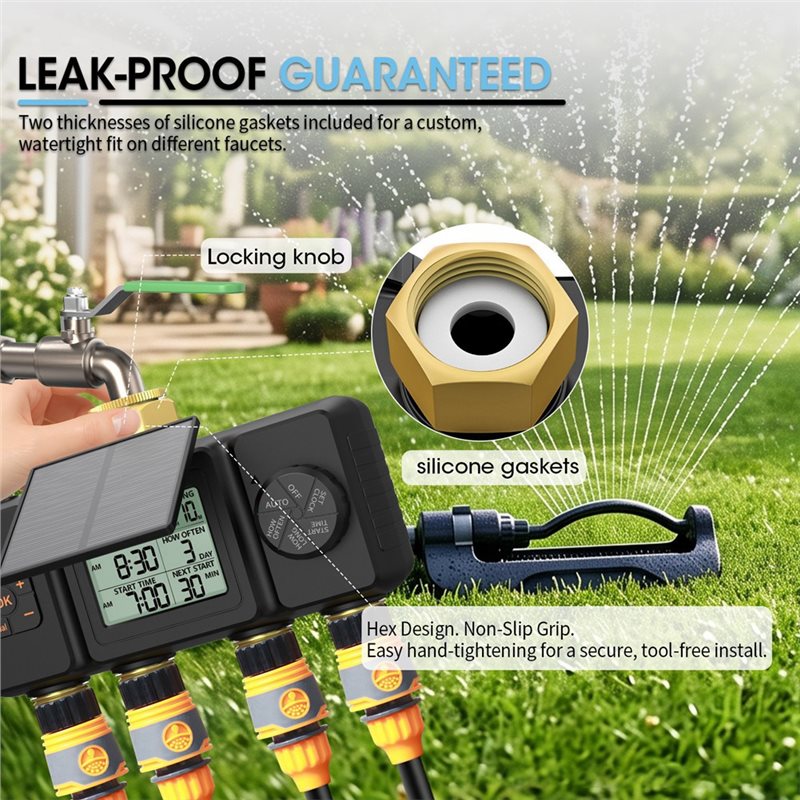 ABAE-Solar Таймер для автомати – обзор и цена Smart Garden Tap Timer