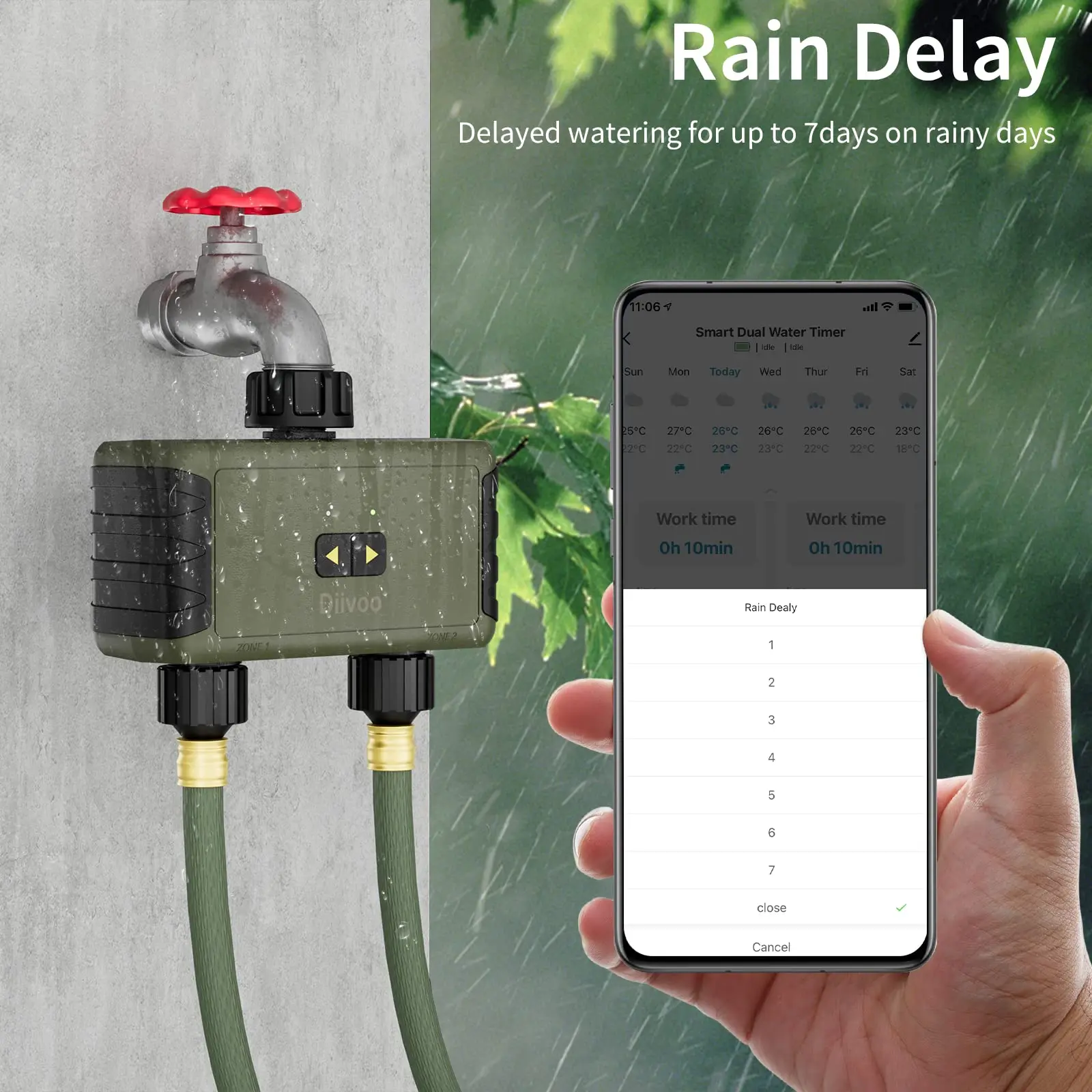 Умный Bluetooth-таймер полива  – обзор и цена Smart Garden Nursery